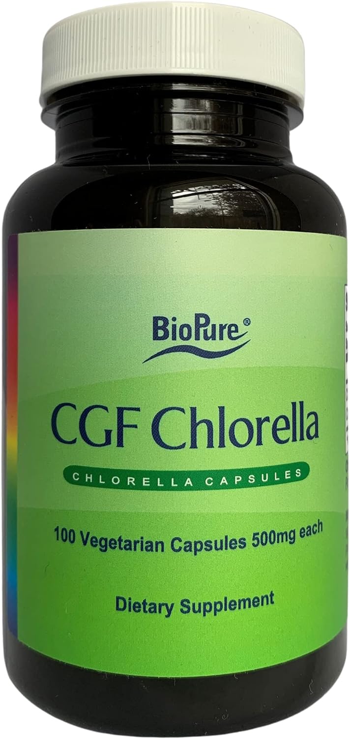 Nutrient-Dense Chlorella Growth Factor Capsules for Metabolism, Detox & Immunity - 100 Capsules