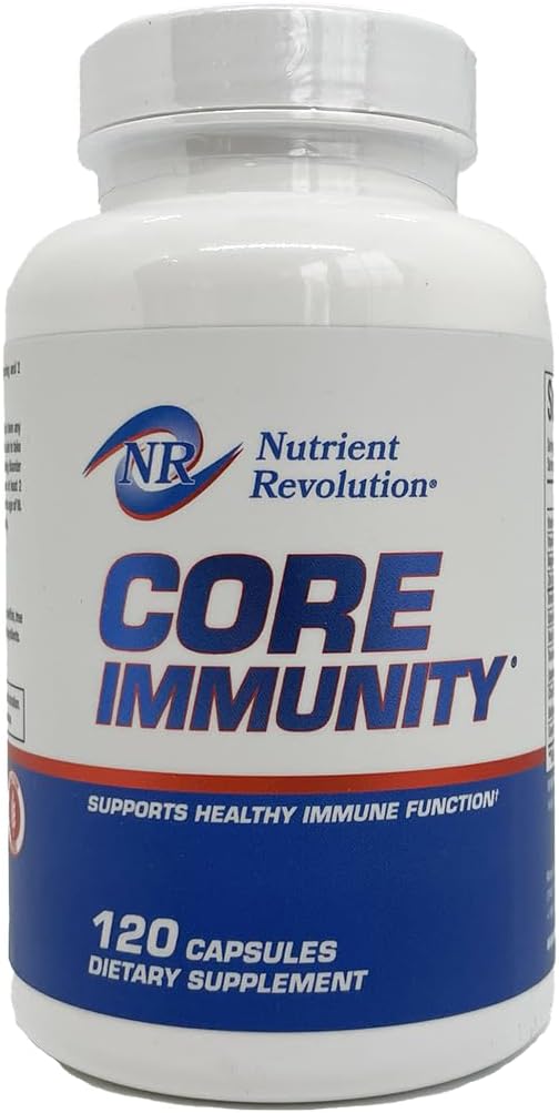 Nutrient Revolution CORE Immunity: Daily Immune Booster with Quercetin & Bromelain - Antioxidant Protection - 120 ct.