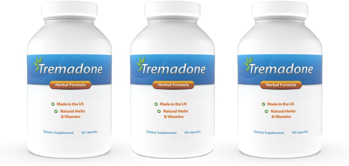 Nutriganix Tremadone Supplement: Natural Relief for Essential Tremors in Hands, Arms, Legs, Head, and Body - Gluten-Free & Dairy-Free (3)