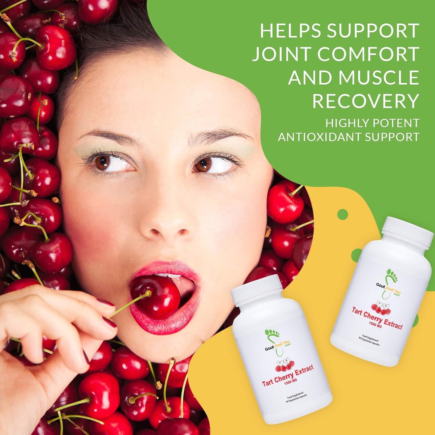 NutriGout Plus Bundle: Uric Acid Support with 3000 mg Tart Cherry Extract for Gout Relief