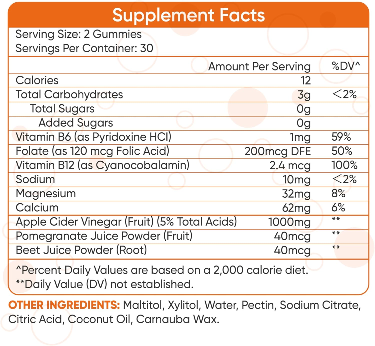 NutriKrisp Keto ACV Gummies - Sugar-Free Apple Cider Vinegar Supplement (1000MG) - Gluten-Free for Men and Women