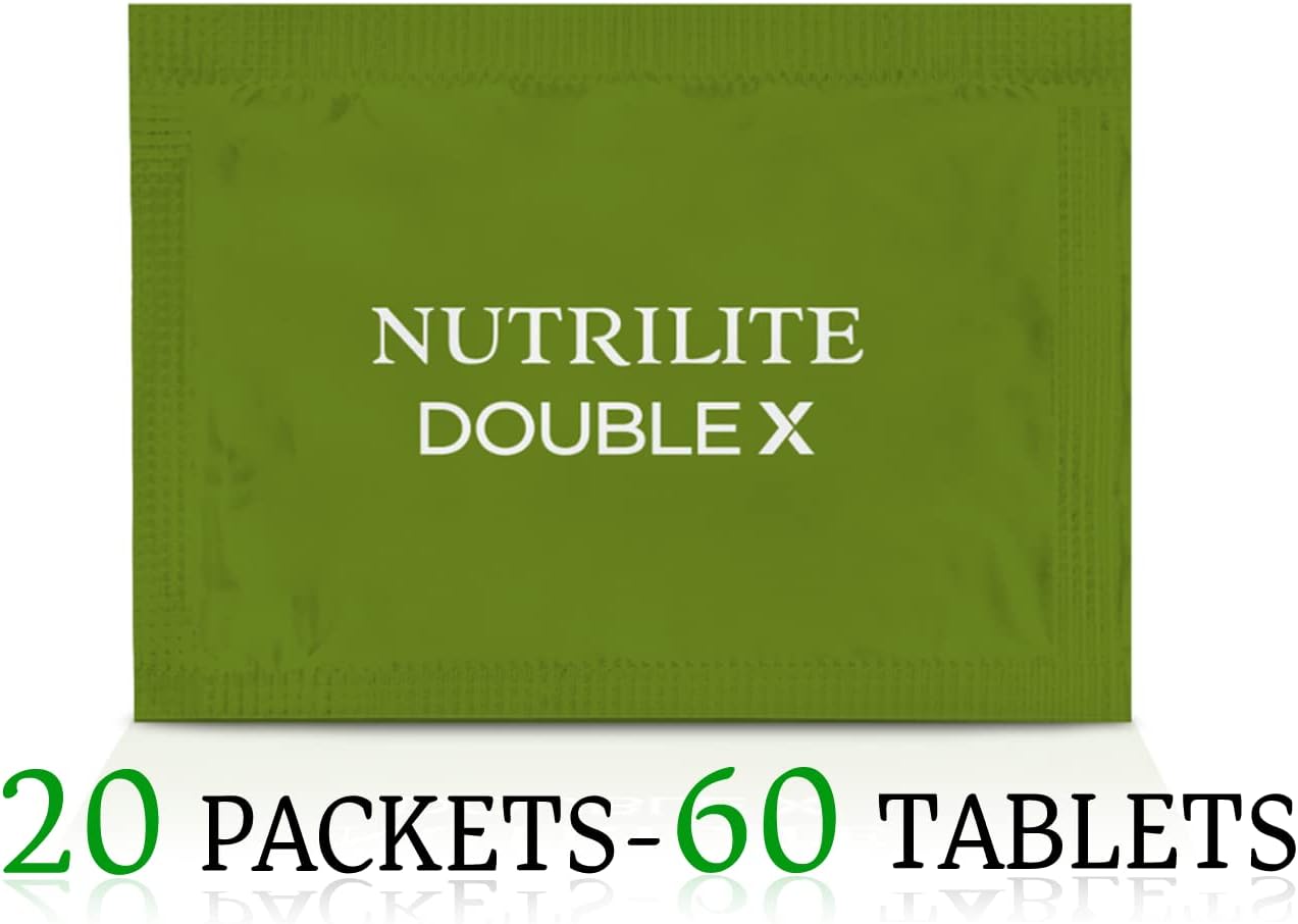 NUTRILITE DOUBLE X Multivitamin, Multimineral, and Phytonutrient Tablets with Case - 60 Tablets, 10-Day Supply
