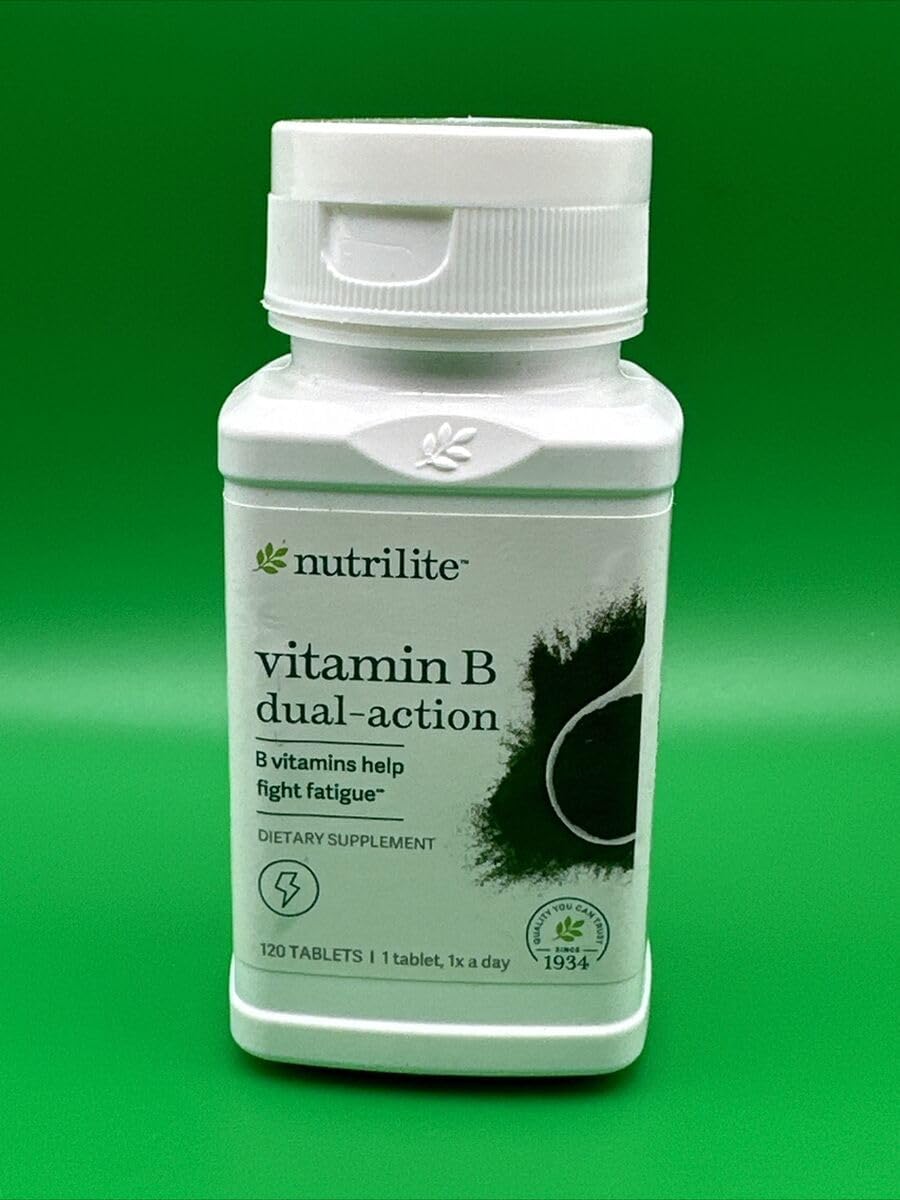 Nutrilite Vitamin B Dual-Action Supplement - 120 Tablets for Energy and Immune Support