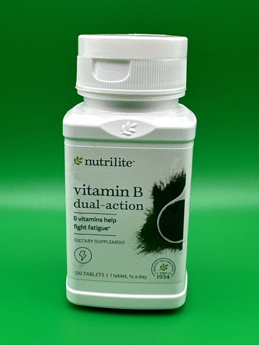 Nutrilite Vitamin B Dual-Action Supplement - 120 Tablets for Energy and Immune Support