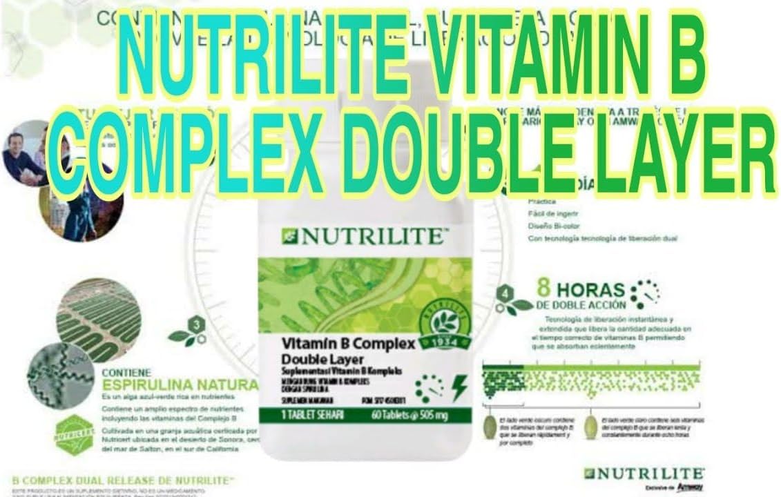 Nutrilite Vitamin B Dual-Action Supplement - 120 Tablets for Energy and Immune Support
