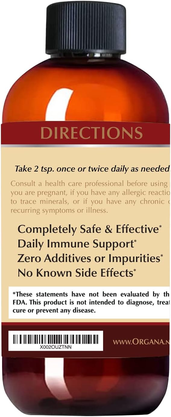 NutriNoche Organa Crystalline Colloidal Silver 30 PPM 8 oz Bottle - Immune Support & Wellness
