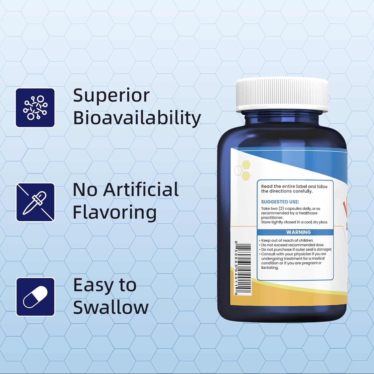 Nutriselect Vitamin B1 500MG Capsules - Non-GMO, Vegan, Gluten Free, Benfotiamine - 120 Count