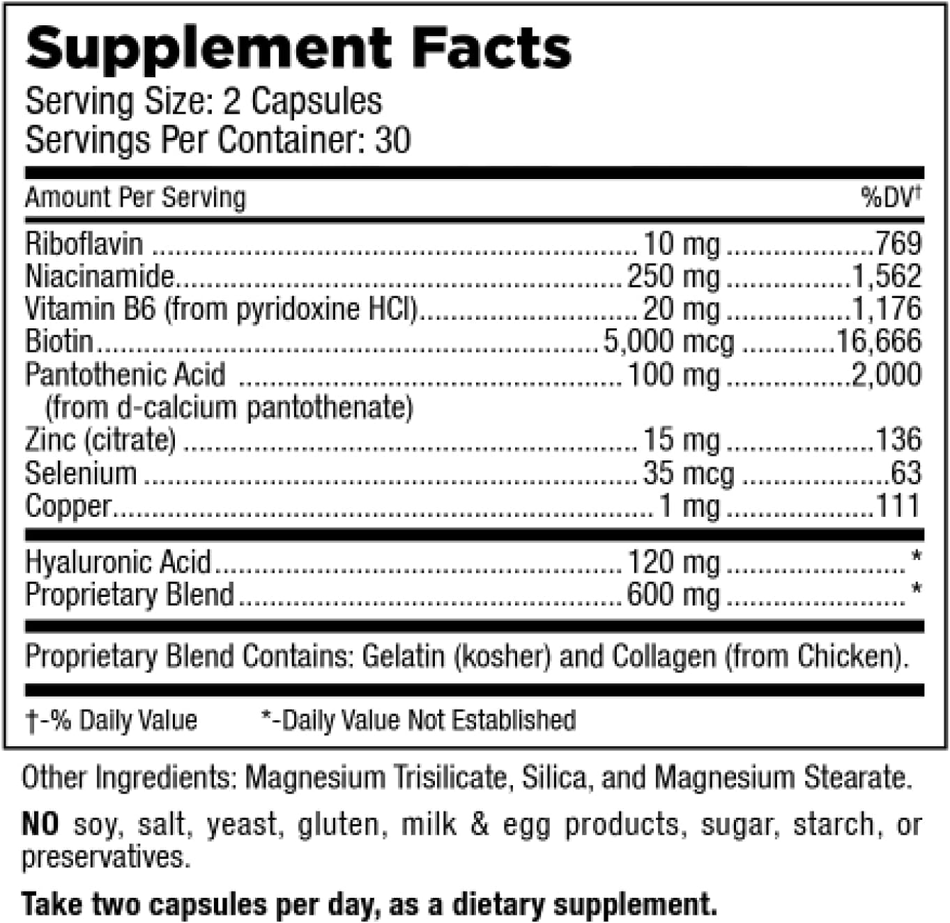 NutriSilk Capsules by Mt. Angel Vitamins - Boost Collagen, Support Healthy Hair & Skin with B Vitamins - 60 Capsules