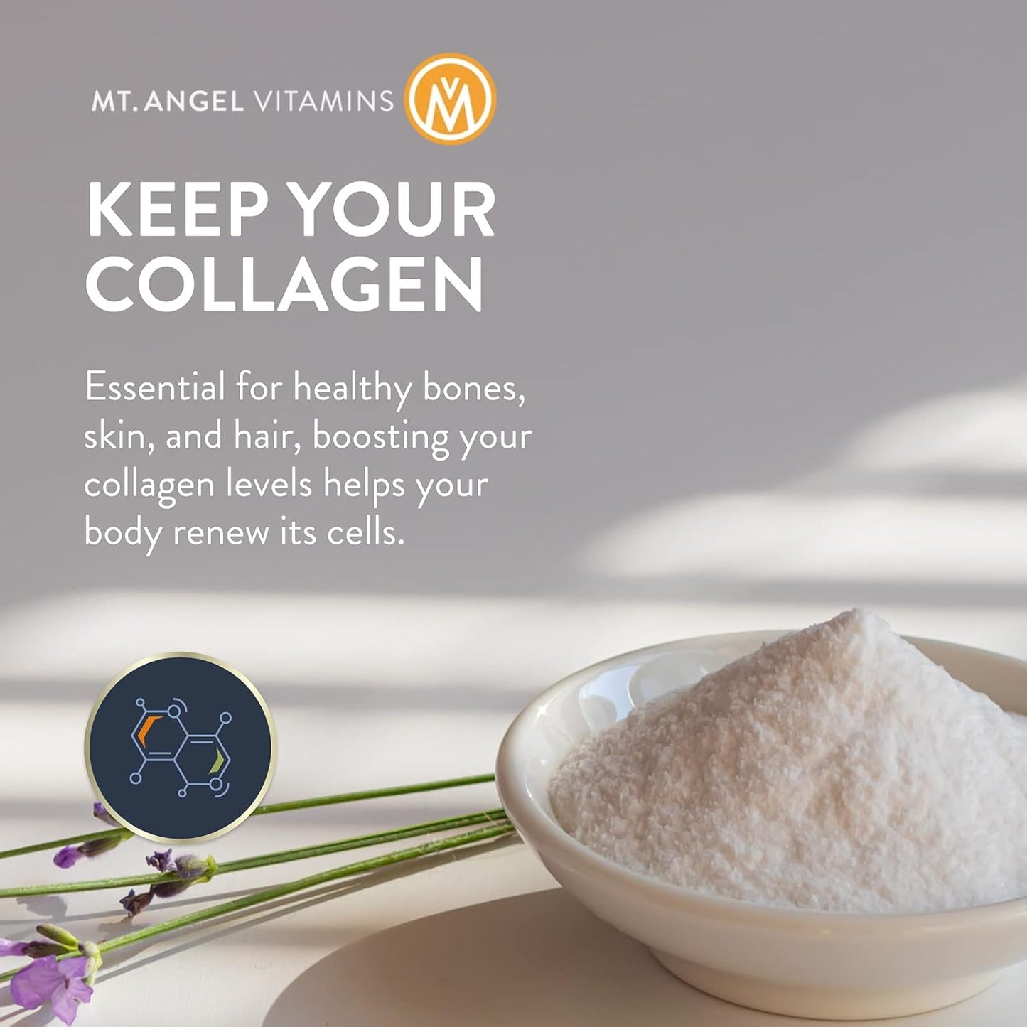 NutriSilk Capsules by Mt. Angel Vitamins - Boost Collagen, Support Healthy Hair & Skin with B Vitamins - 60 Capsules