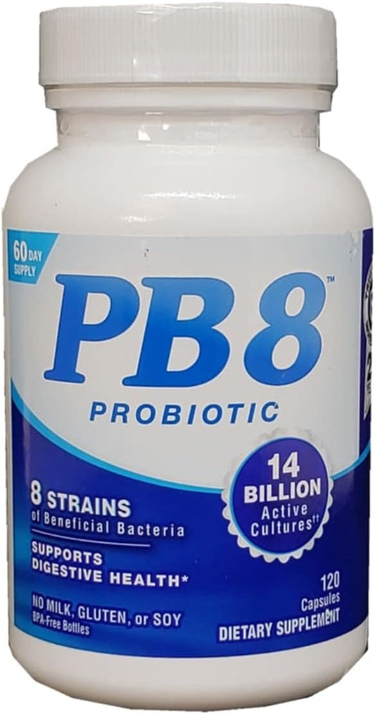 Nutrition Now Pb 8 Acidophilus Capsules - 120 Count Bottle