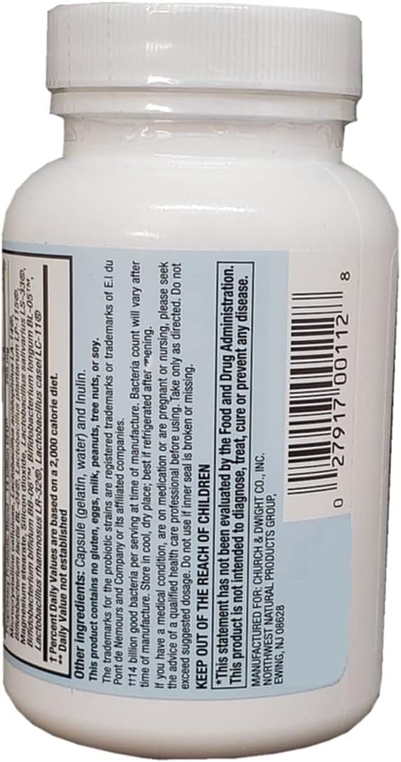 Nutrition Now Pb 8 Acidophilus Capsules - 120 Count Bottle