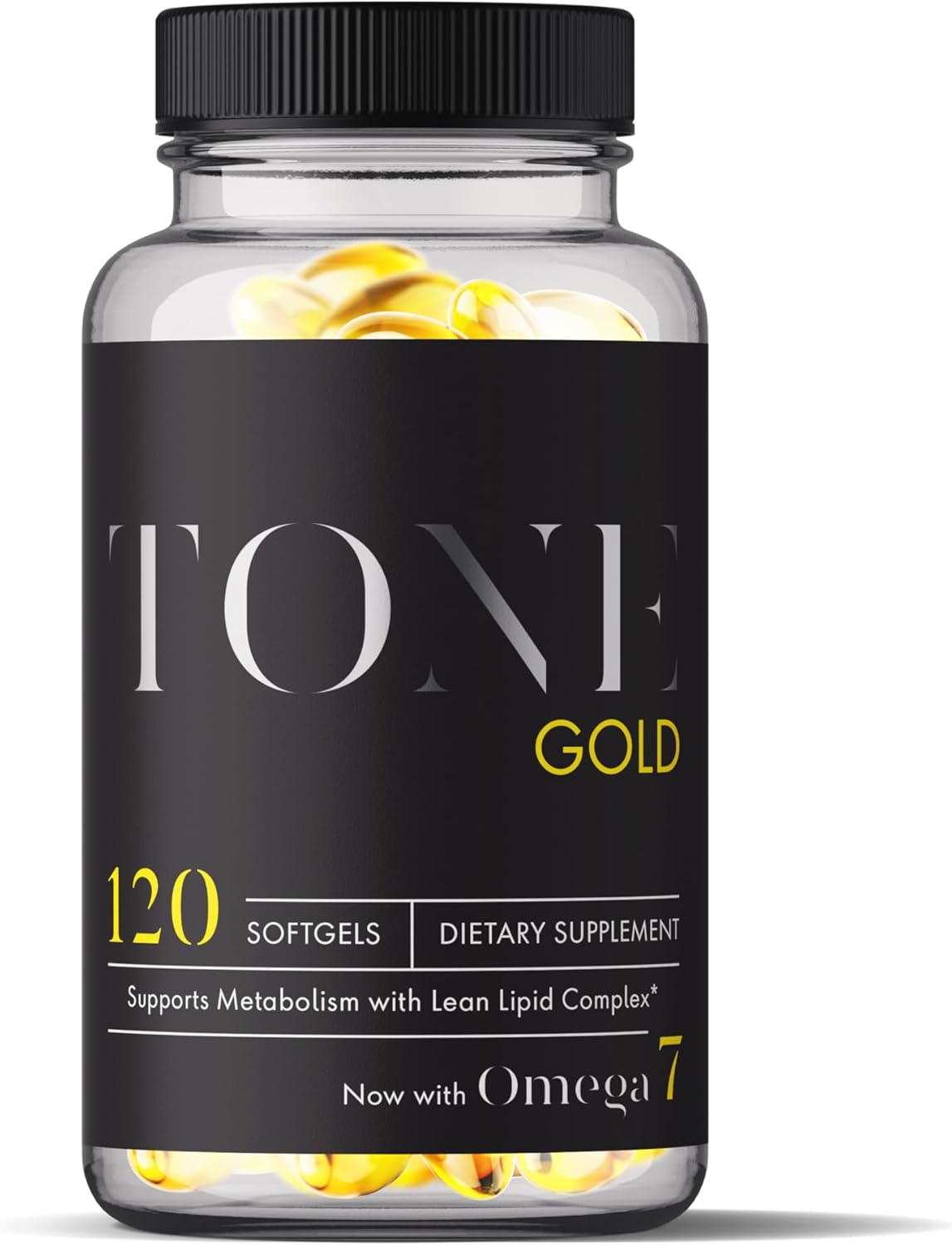 Nutrition Tone Gold Supplement - 120 Softgels with Omega 7, Omega 3, & CLA