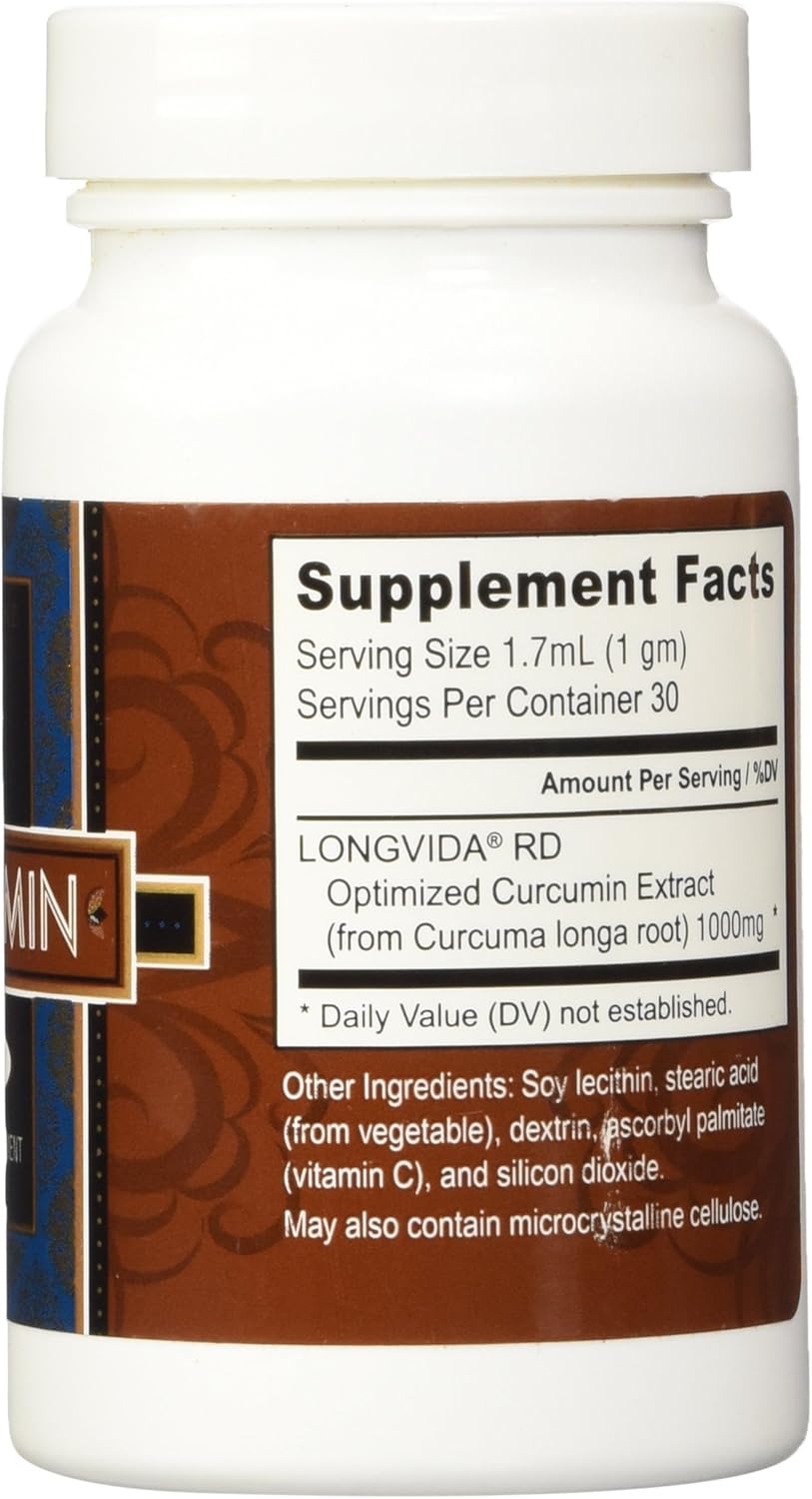 Nutrivene Curcumin Longvida Powder - 30 Grams for Maximum Absorption and Bioavailability