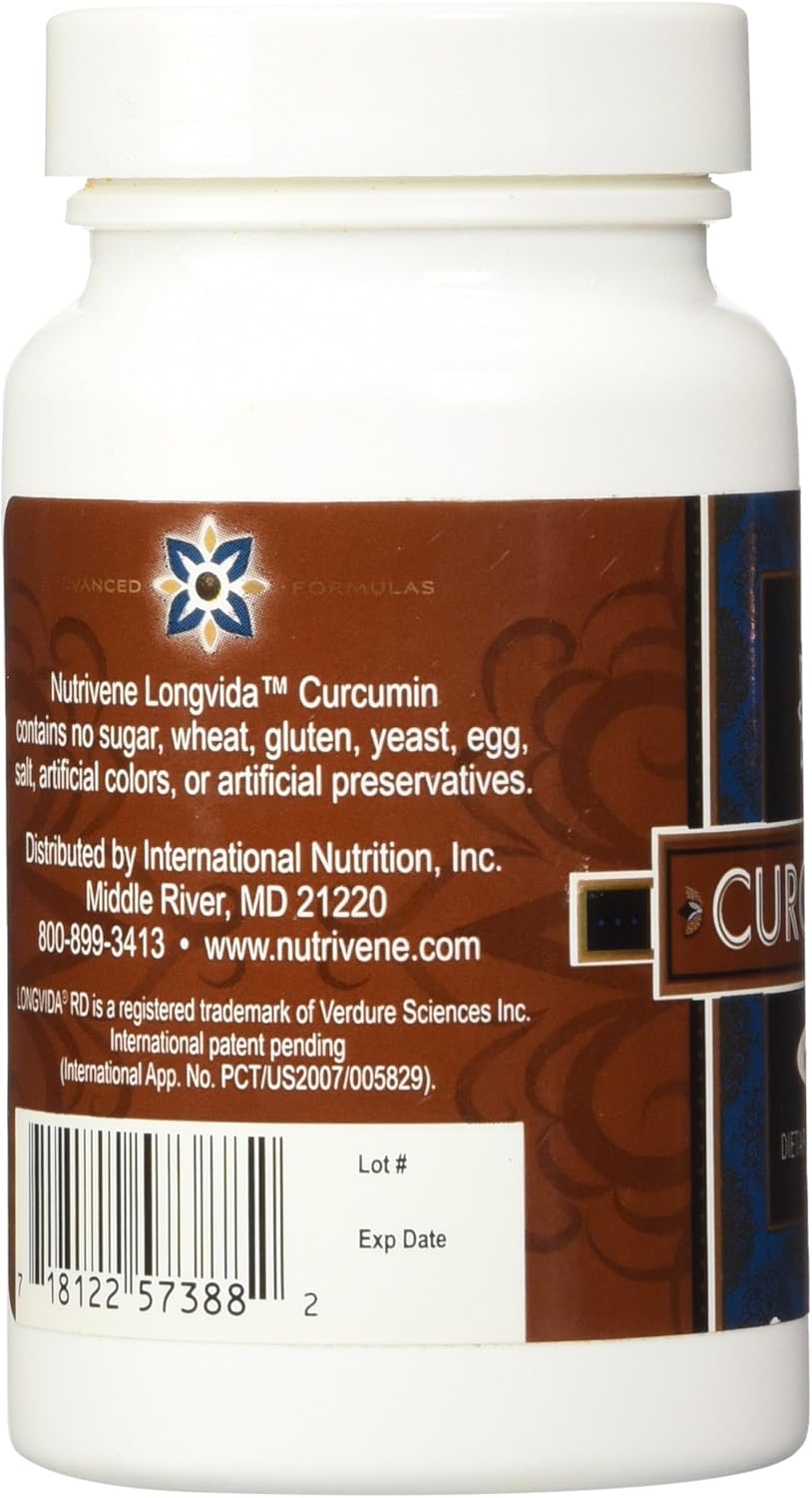 Nutrivene Curcumin Longvida Powder - 30 Grams for Maximum Absorption and Bioavailability