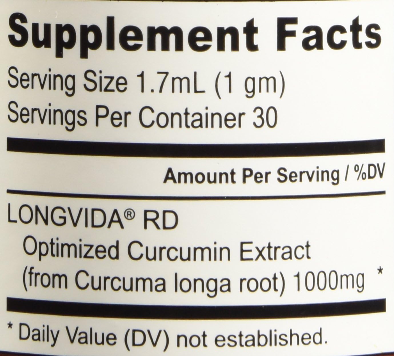 Nutrivene Curcumin Longvida Powder - 30 Grams for Maximum Absorption and Bioavailability