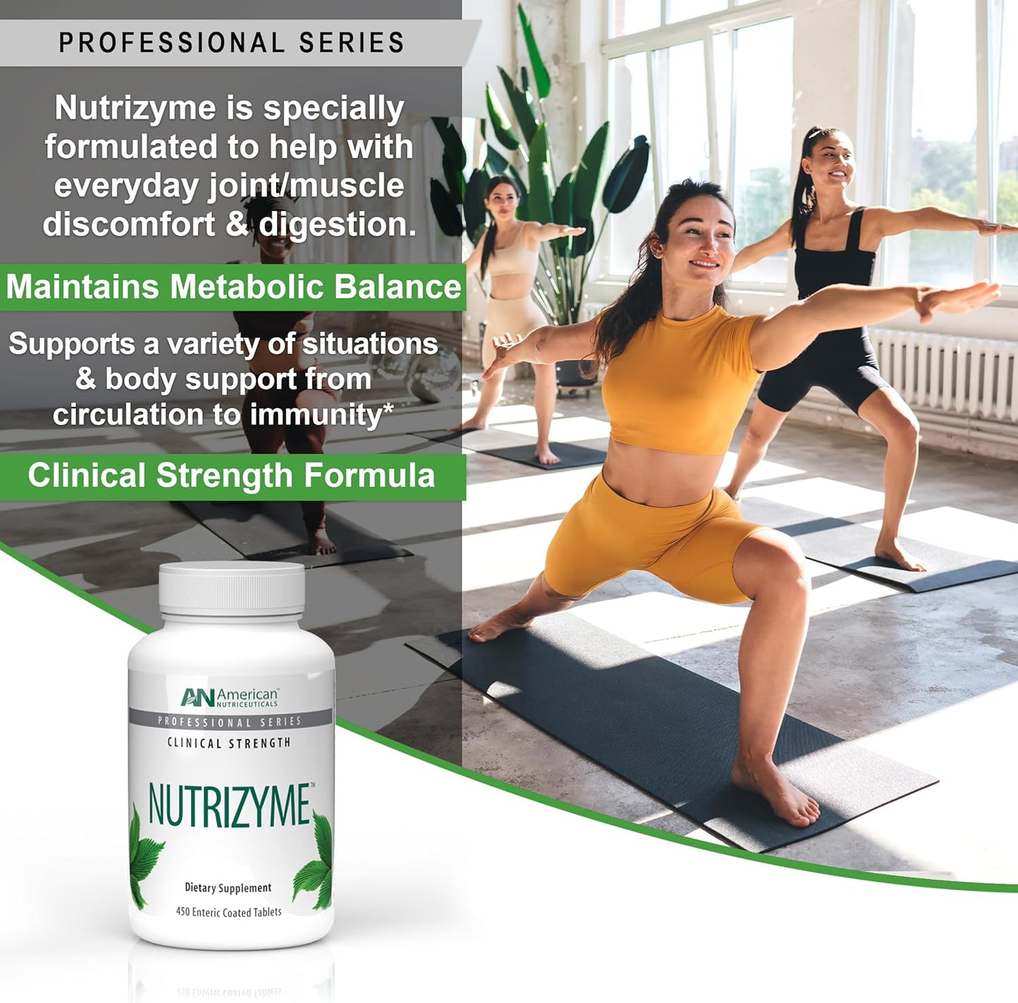 Nutrizyme Proteolytic Enzyme Complex - 120 Tablets - Immunity & Metabolic Support