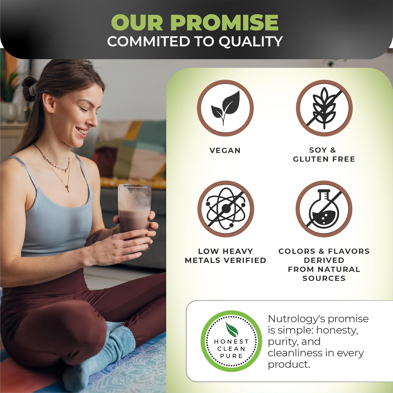 Nutrology Chocolate Greens & Fruits Powder with Probiotics, Digestive Enzymes, and Antioxidants - Gluten Free Formula - BoostGo Australia