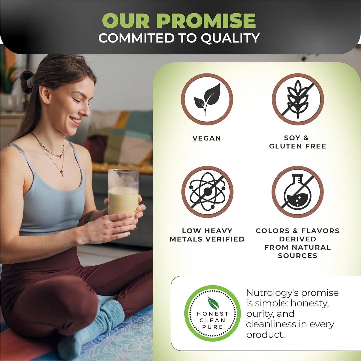 Nutrology Greens & Fruits Powder with Beet Powder, Mushroom Blend, Probiotics, Digestive Enzymes, Fiber, Antioxidants, Immune Support - Vanilla Cinnamon Flavor - BoostGo Australia