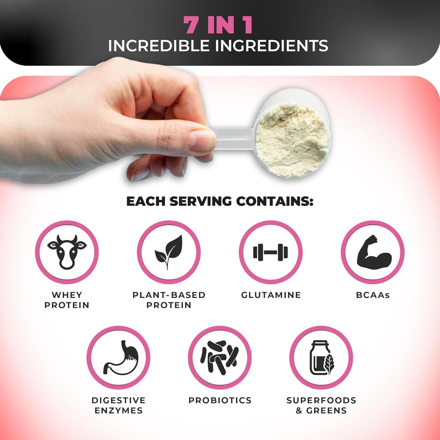 Nutrology TRIPACT Protein Powder: Superberry Meal Replacement Shake with Plant Based BCAA - Orange Coconut Flavor