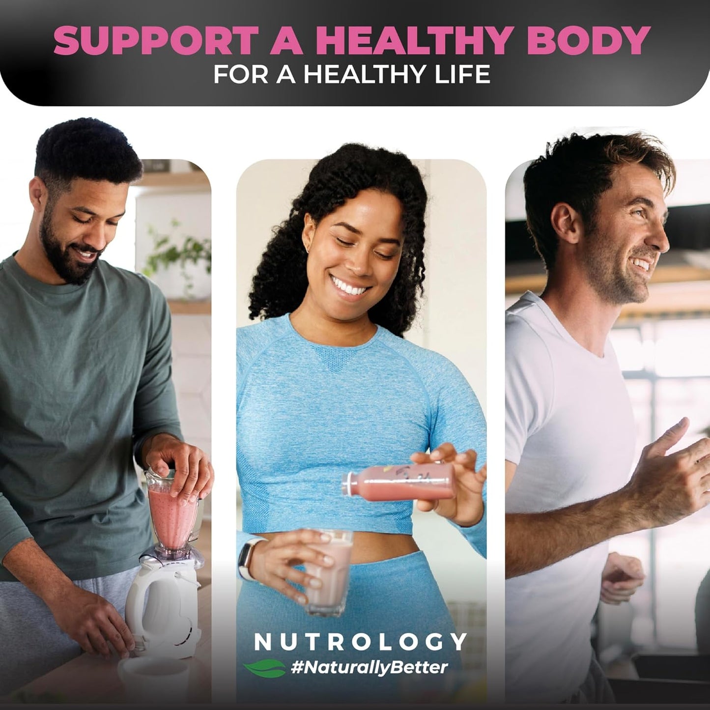 Nutrology TRIPACT Superberry Protein Powder: 7-in-1 Meal Replacement Shake with Grass Fed Whey, Greens, Probiotics & BCAAs (40 Servings) - BoostGo Australia