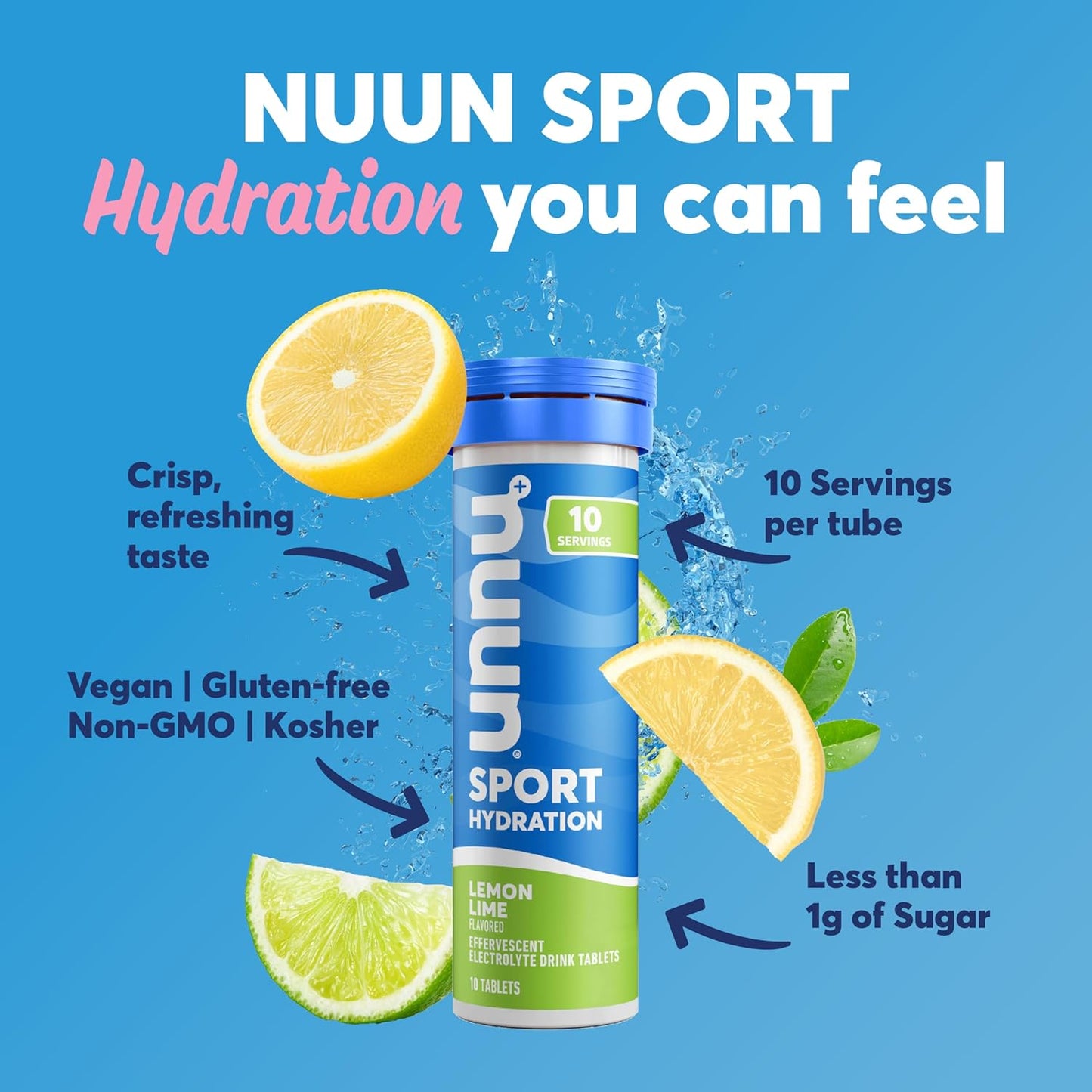 Nuun Hydration Electrolyte Tablets - Sodium, Potassium, Chloride, Calcium, Magnesium Drink Mix | Vegan, Gluten Free, Non-GMO | Mixed Flavors, 4 Pack (40 Servings)