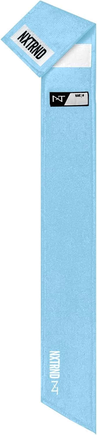 Nxtrnd Streamer Football Towel - Columbia Blue Thin Sports Towel for Drying Hands and Accessories
