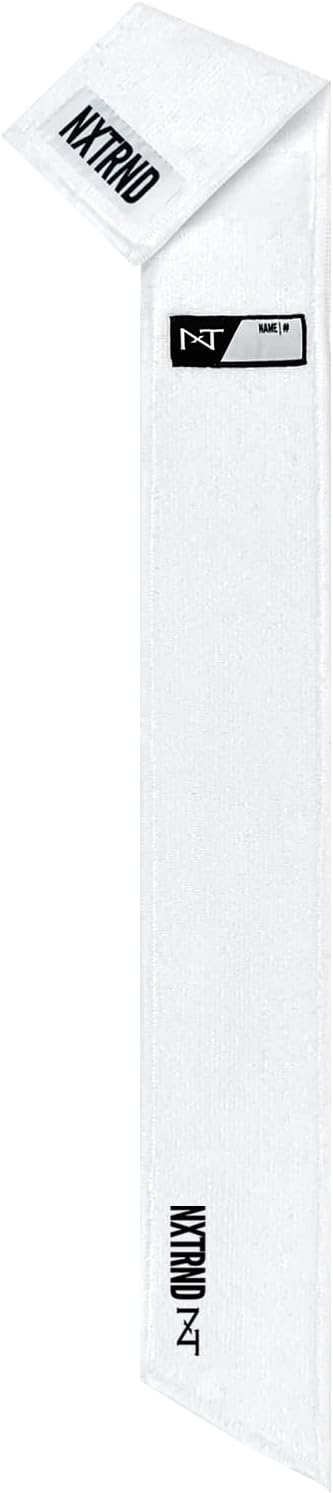 Nxtrnd Streamer Football Towel - Lightweight Thin Sports Towel for Drying Hands & Football Gear - White Color
