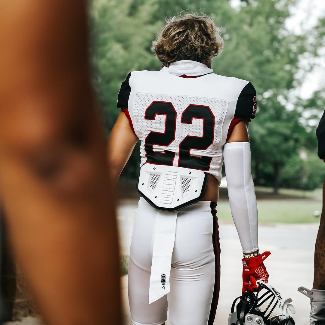Nxtrnd Streamer Football Towel - Lightweight Thin Sports Towel for Drying Hands & Football Gear - White Color