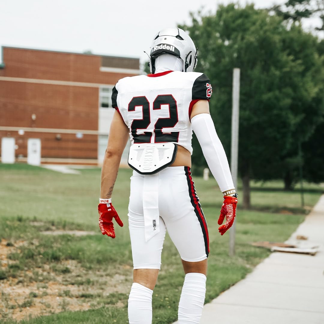 Nxtrnd Streamer Football Towel - Lightweight Thin Sports Towel for Drying Hands & Football Gear - White Color
