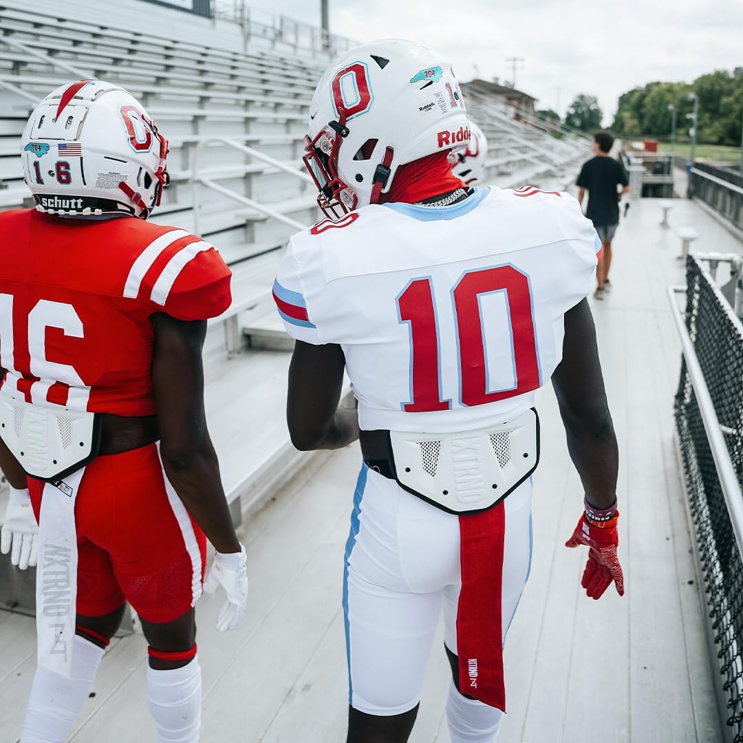Nxtrnd Streamer Football Towel - Thin Sports Towel for Drying Hands & Accessories - Red