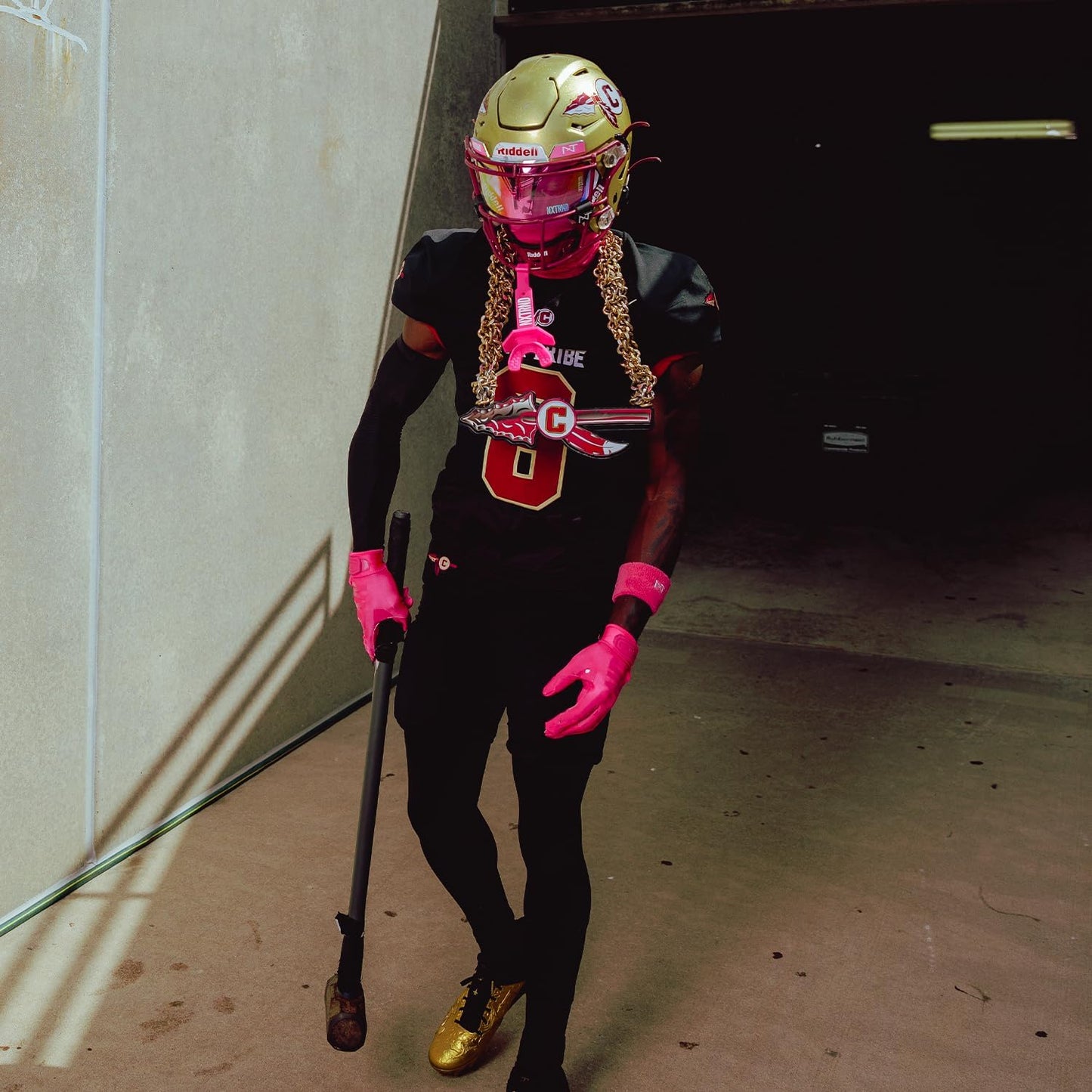 Nxtrnd Two Football Mouth Guard with Strap - Adult & Youth Sizes - Pink Color