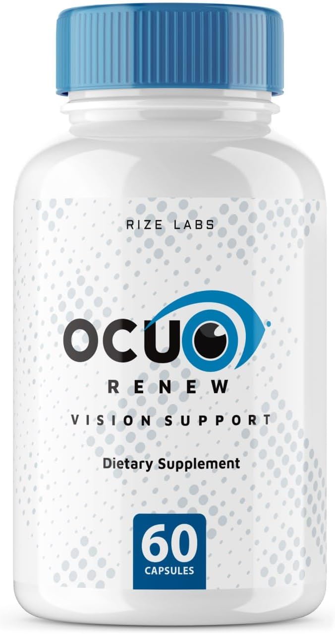 Ocurenew Vision Support Supplement - Natural Capsules for Vision Health & Focus - 60 Capsules