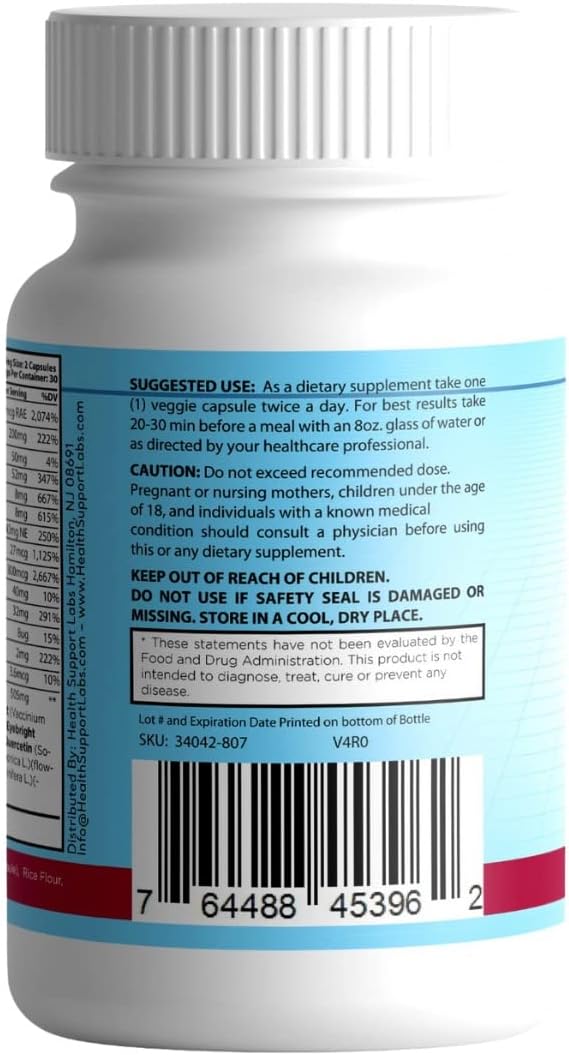 Ocusharp Vision Health Formula with Zeaxanthin, Lutein, Bilberry Extract - Eye Vitamin Supplement