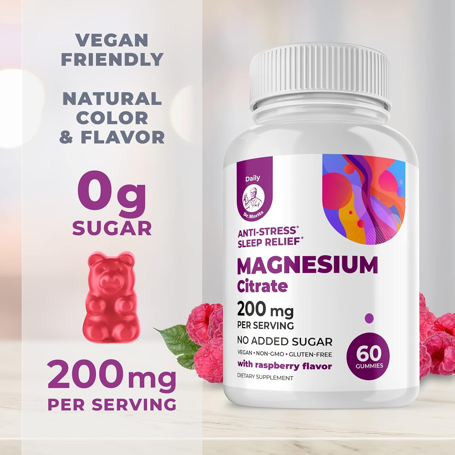 Omega 3, 6, 9 Gummies for Kids with Magnesium - DHA Brain Supplement for Heart & Vision - Gluten-Free Immune Support
