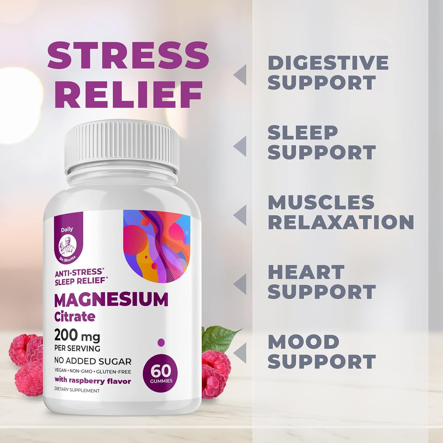 Omega 3, 6, 9 Gummies for Kids with Magnesium - DHA Brain Supplement for Heart & Vision - Gluten-Free Immune Support