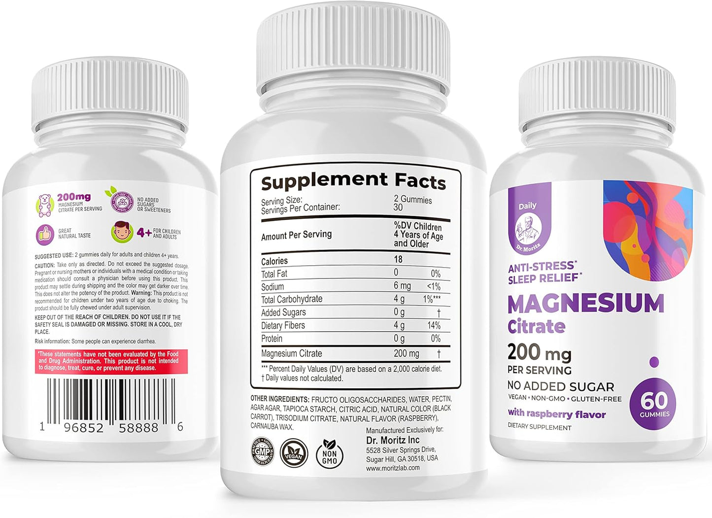 Omega 3, 6, 9 Gummies for Kids with Magnesium - DHA Brain Supplement for Heart & Vision - Gluten-Free Immune Support