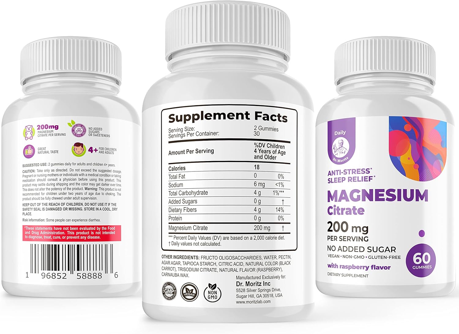 Omega 3, 6, 9 Gummies for Kids with Magnesium - DHA Brain Supplement for Heart & Vision - Gluten-Free Immune Support