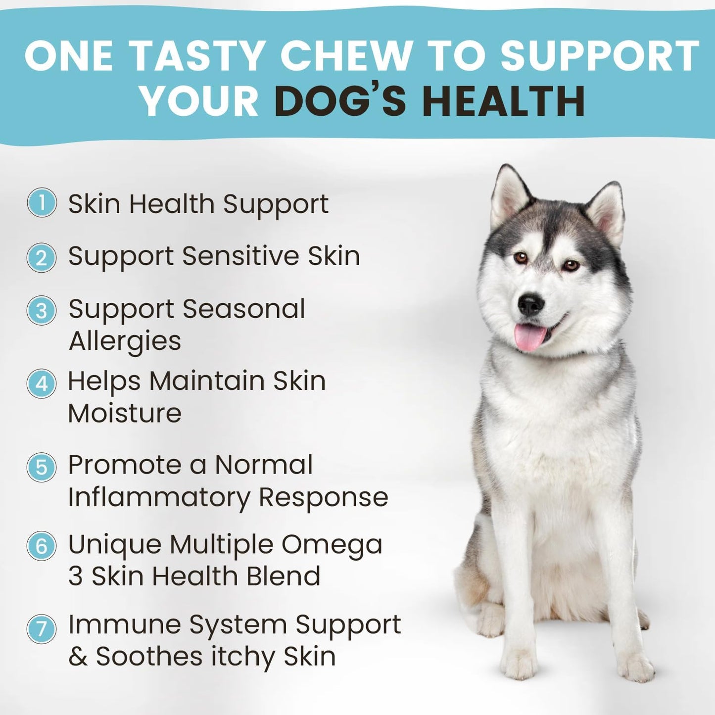 Omega 3 Chews for Dogs with Wild Alaskan Salmon Oil, Collagen, MSM, Krill, EPA, DHA | Supports Itching Skin Allergy, Joints, Coat Shedding | Vitamin Paws Essentials