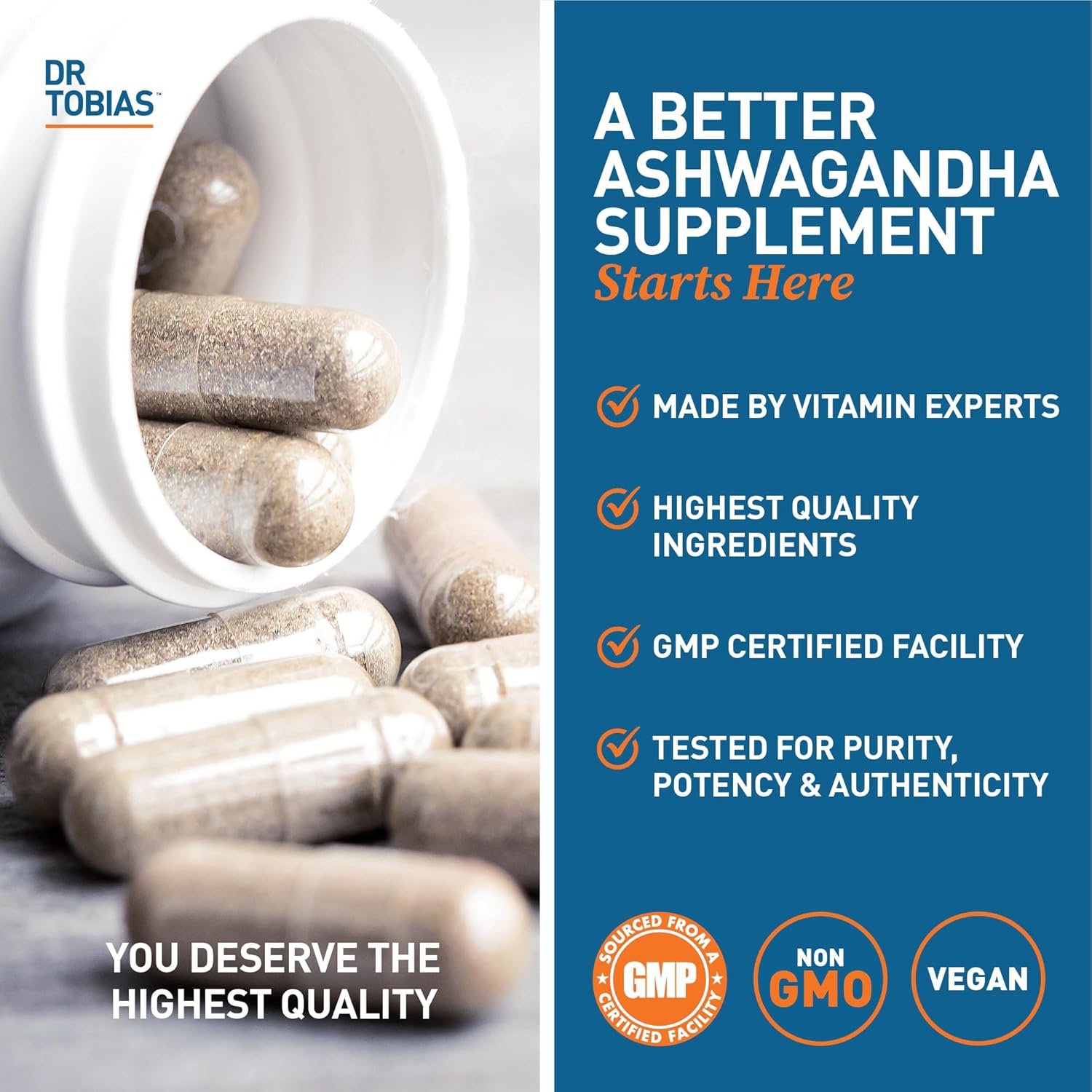 Omega 3 Fish Oil and Ashwagandha Capsules for Wellness, Energy, & Resilience - Non-GMO Formula