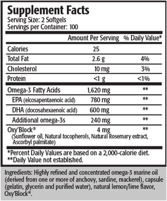 Omega-3 Fish Oil Capsules with Res-Q 1250 - High-Quality Essential Fatty Acids for Heart Health