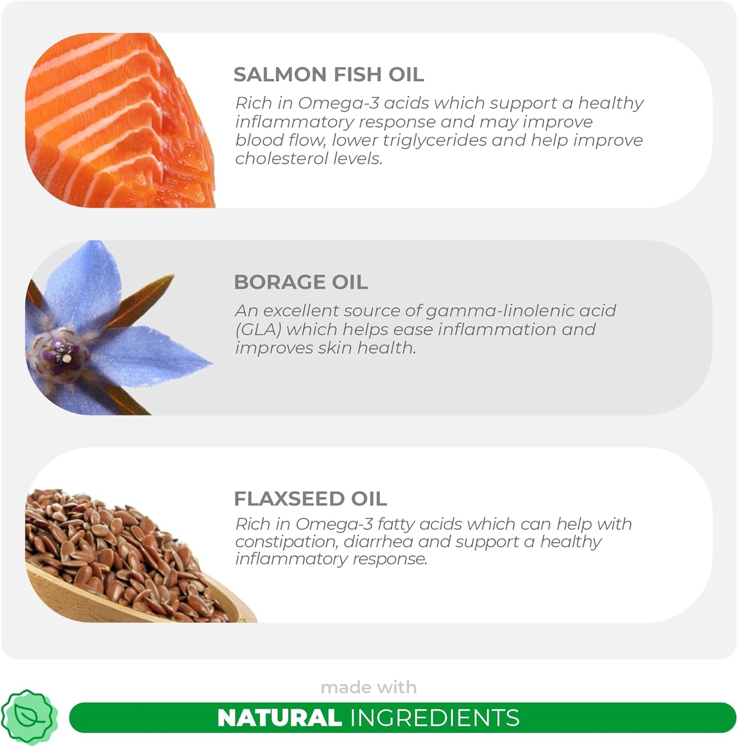 Omega 3 Fish Oil for Dogs with Omega 3, 6, and 9 - 120 Chewable Tablets for Dog Shedding, Itchy Skin, Joint & Heart Support