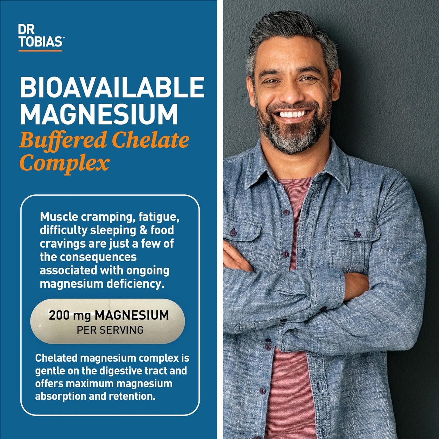 Omega 3 Fish Oil & Magnesium Bisglycinate - Boosts Vitality, Immune System, Muscle Health, Digestion - GMO-Free