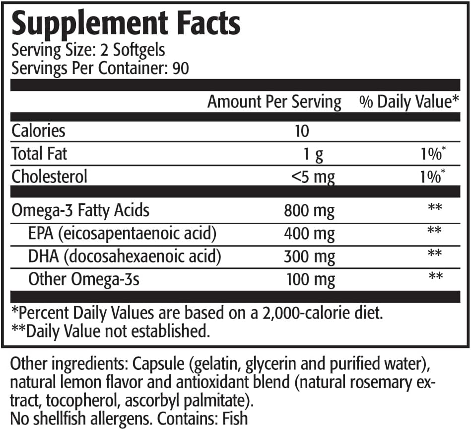 Omega-3 Fish Oil Mini Gel Capsules - Res-Q 2500 TG Formula