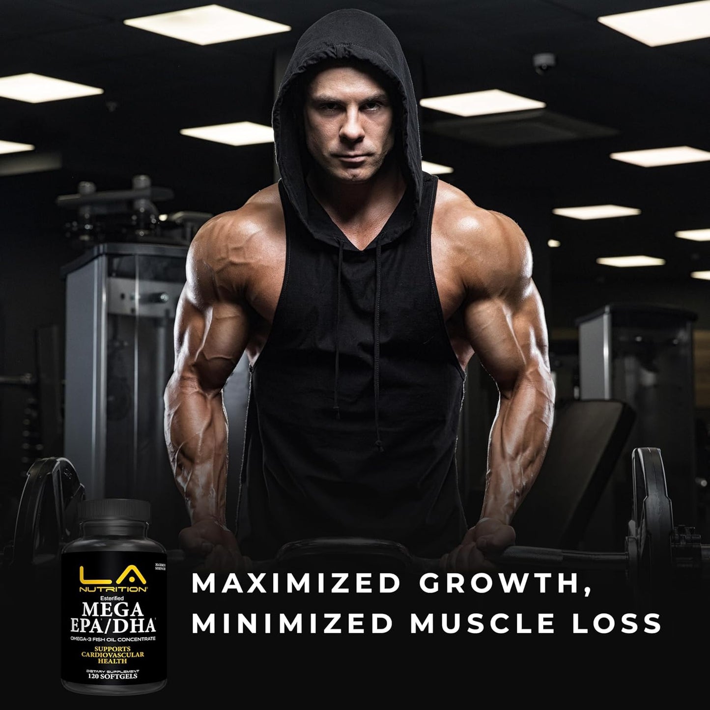 Omega 3 Fish Oil Supplement for Bodybuilders - 60 Softgels, 60-Day Supply