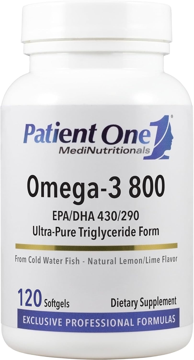 Omega-3 Fish Oil Supplement with EPA and DHA for Heart, Cognitive, and Joint Health - 120 Softgels