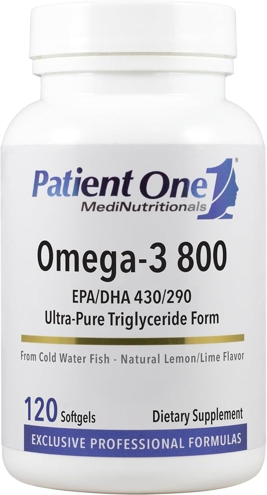 Omega-3 Fish Oil Supplement with EPA and DHA for Heart, Cognitive, and Joint Health - 120 Softgels