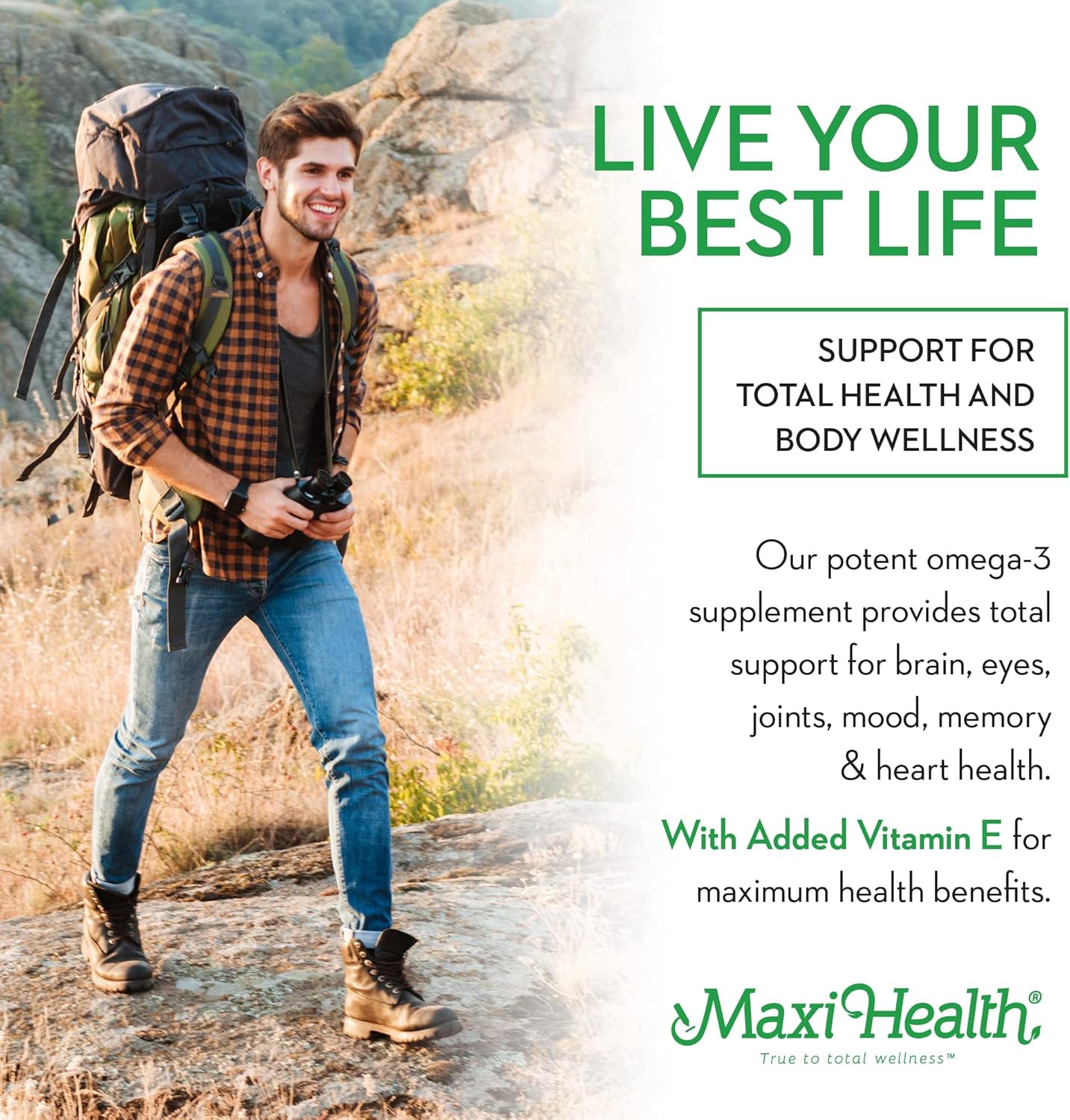 Omega-3 Fish Oil Triple Concentrate with Vitamin D3 - Potent EPA/DHA Fatty Acids - 180 Softgels - Kosher Certified