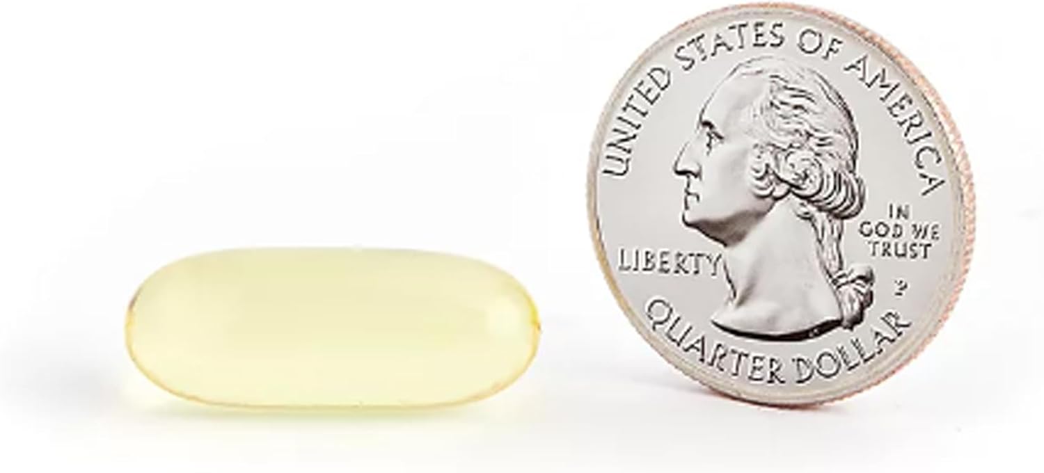 Omega-3 Fish Oil with Vitamin D3 (200 ct.) for Heart Health - 600mg EPA and DHA