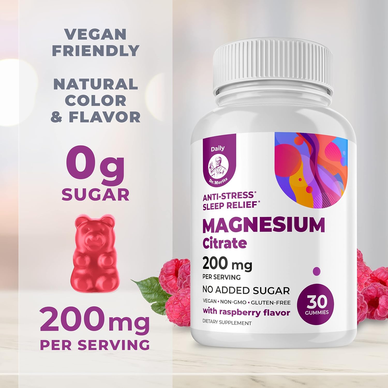 Omega-3 Gummies for Kids with DHA, Omega-6 & Omega-9, Magnesium - Brain, Heart, Vision Support - Gluten-Free, Sugar-Free Immune Health