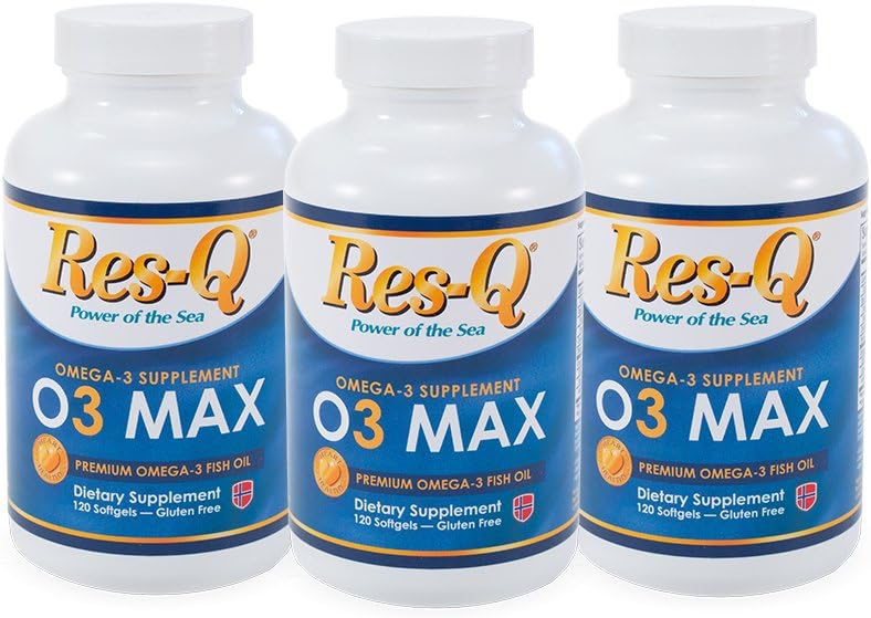 Omega-3 Res-Q O3 MAX Capsules - Pack of 3